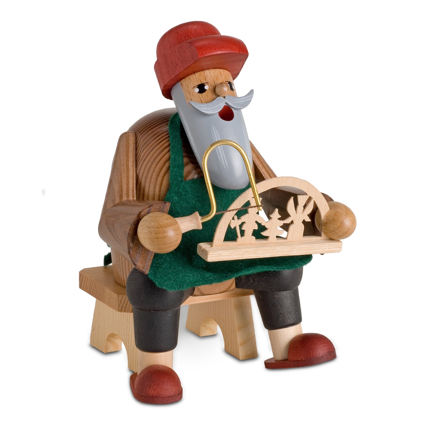 Räuchermann Schwibbogenmacher, 16 cm