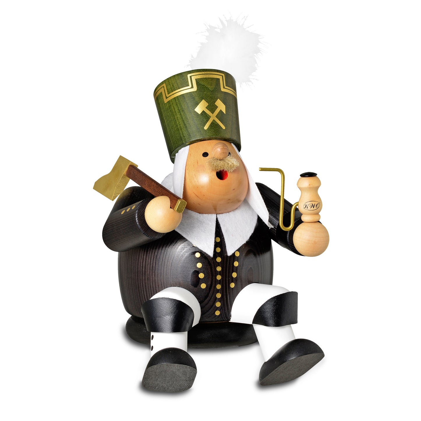 Räuchermann Kantenhocker - Bergmann, groß, 27 cm