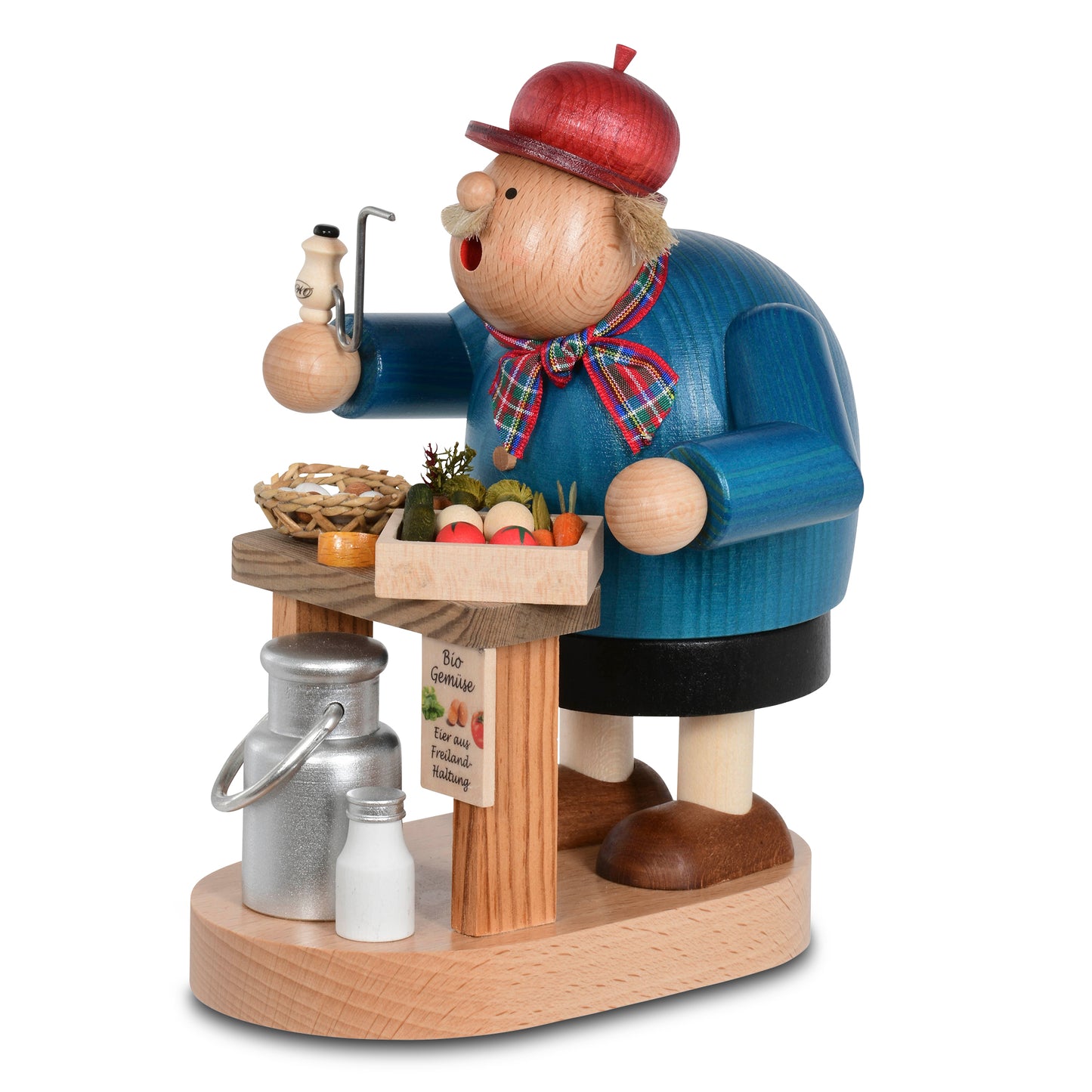 Räuchermann Bio-Bauer, 18 cm