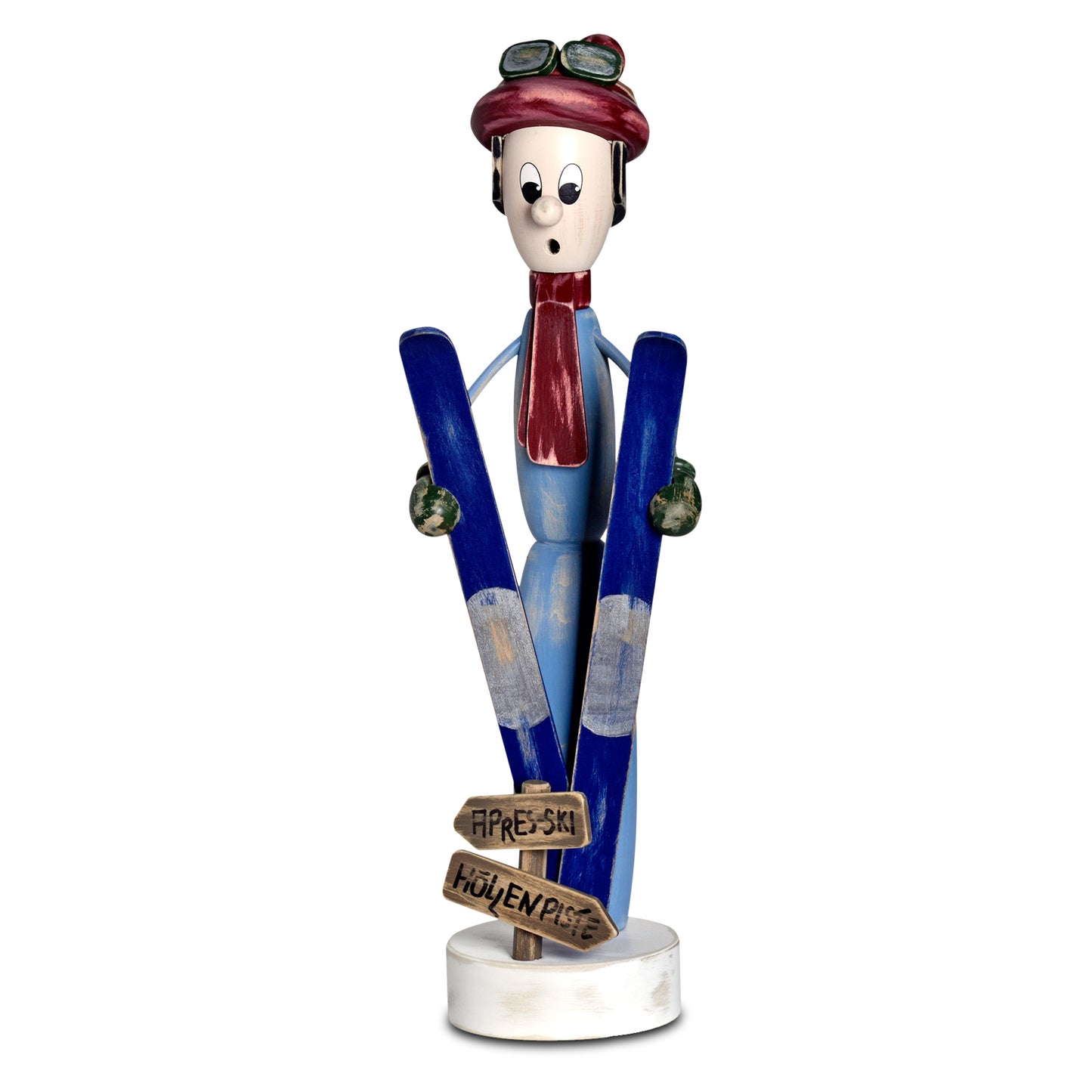 Räuchermann Skifahrer, 38 cm
