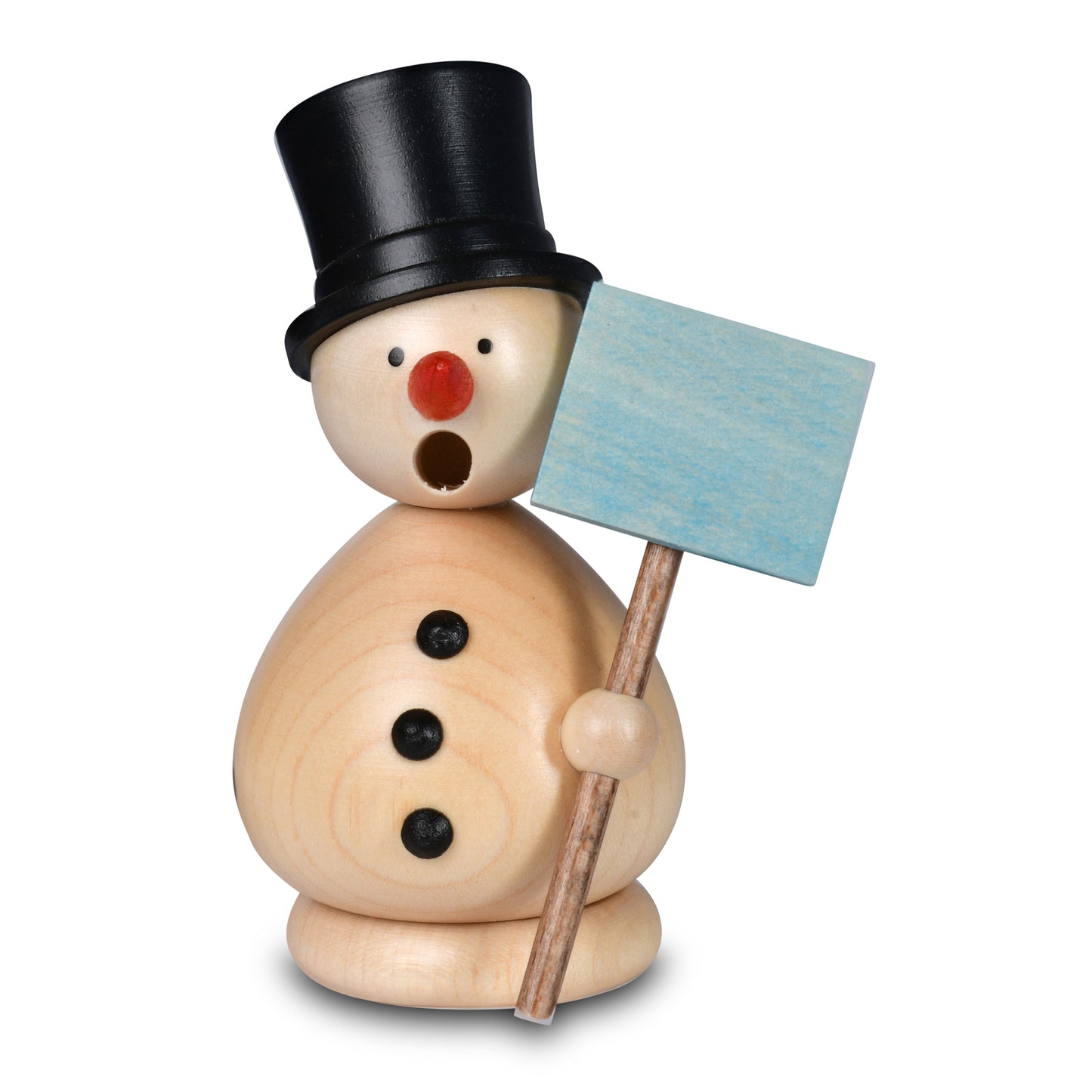 Räuchermann Schneemann Günther natur, 10 cm