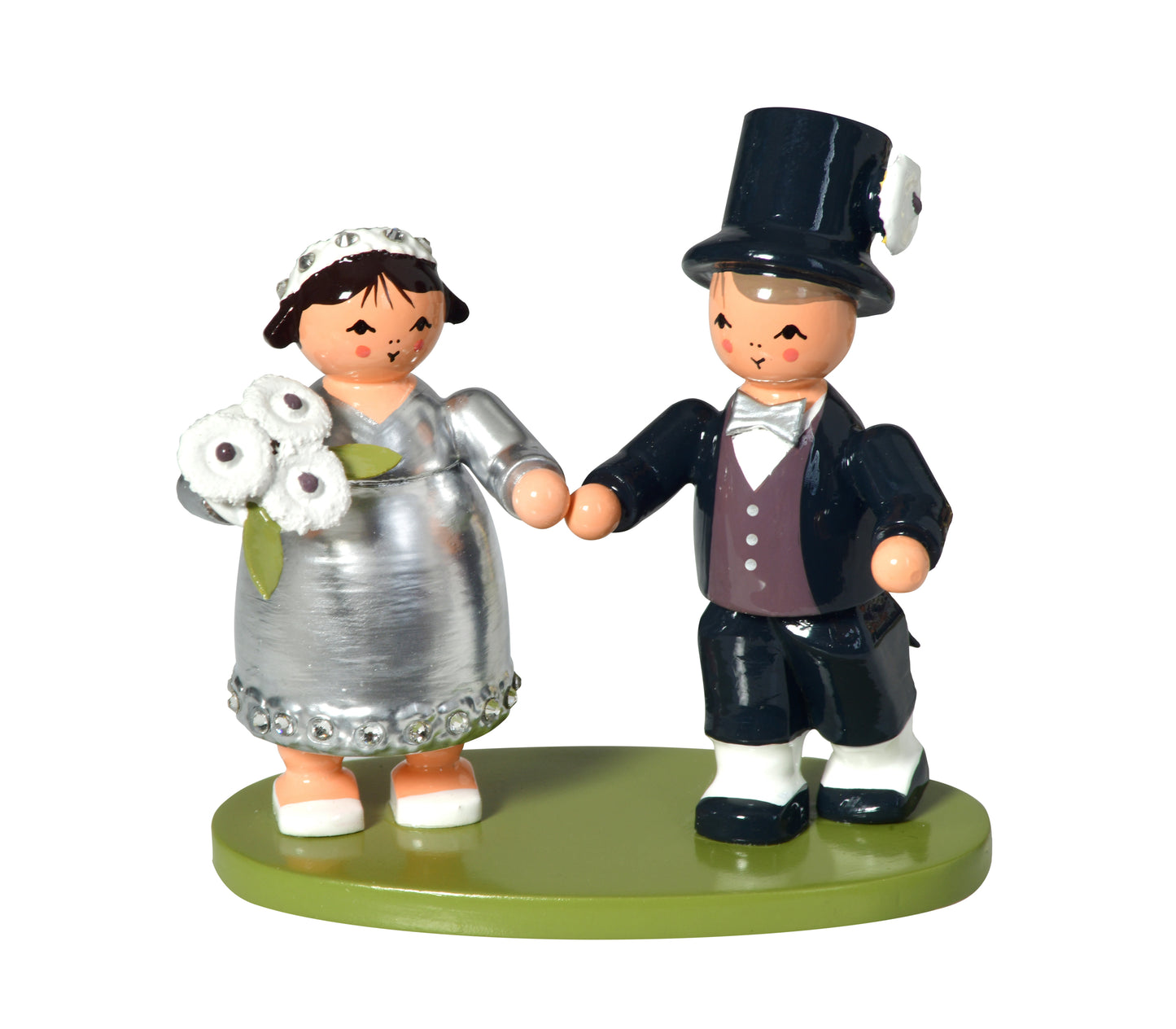 Hochzeitspaar Silberhochzeit, 5 cm