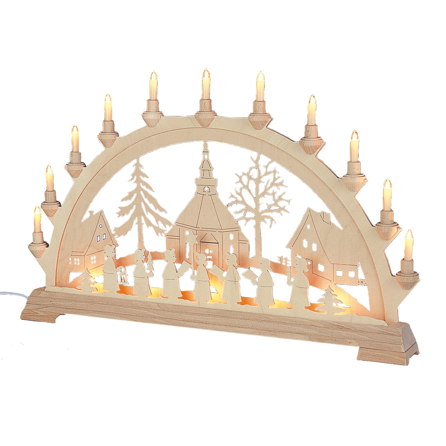 Schwibbogen - Seiffner Kirche, groß