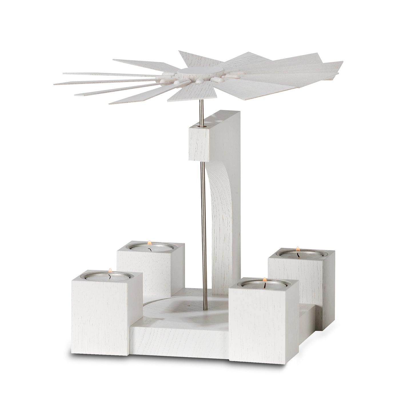 Pyramide Eiche, weiß