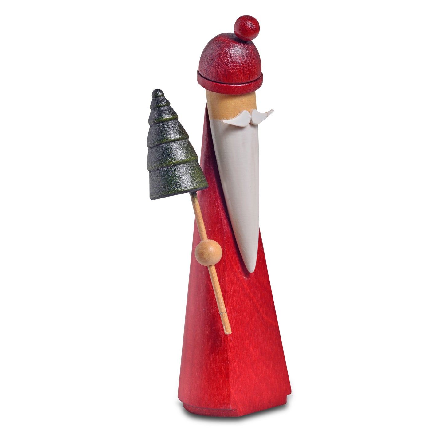 Weihnachtsmann mit Baum, 12 cm