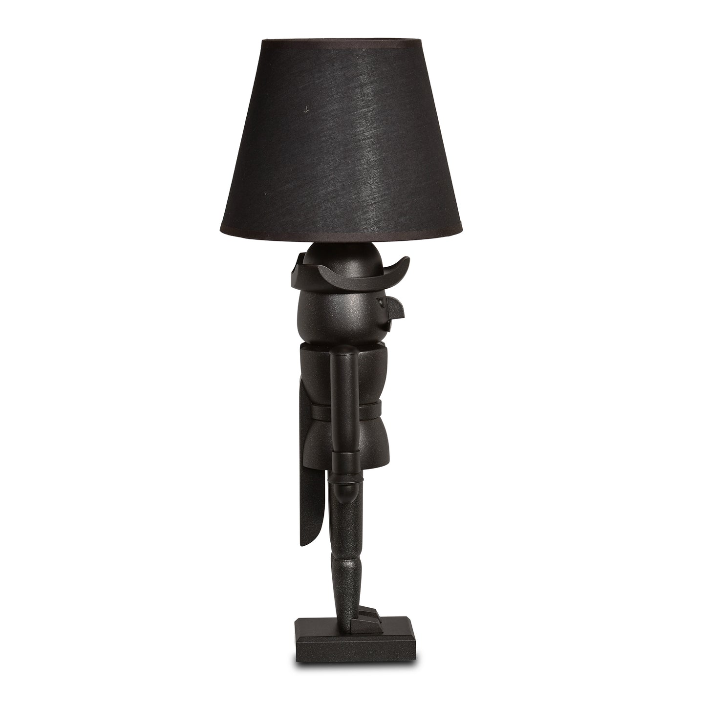 Nussknacker Tischlampe „Modern Black Edition“, 52 cm - aus dem Erzgebirge von KWO