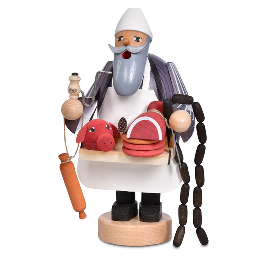 Räuchermann Fleischverkäufer, 19 cm
