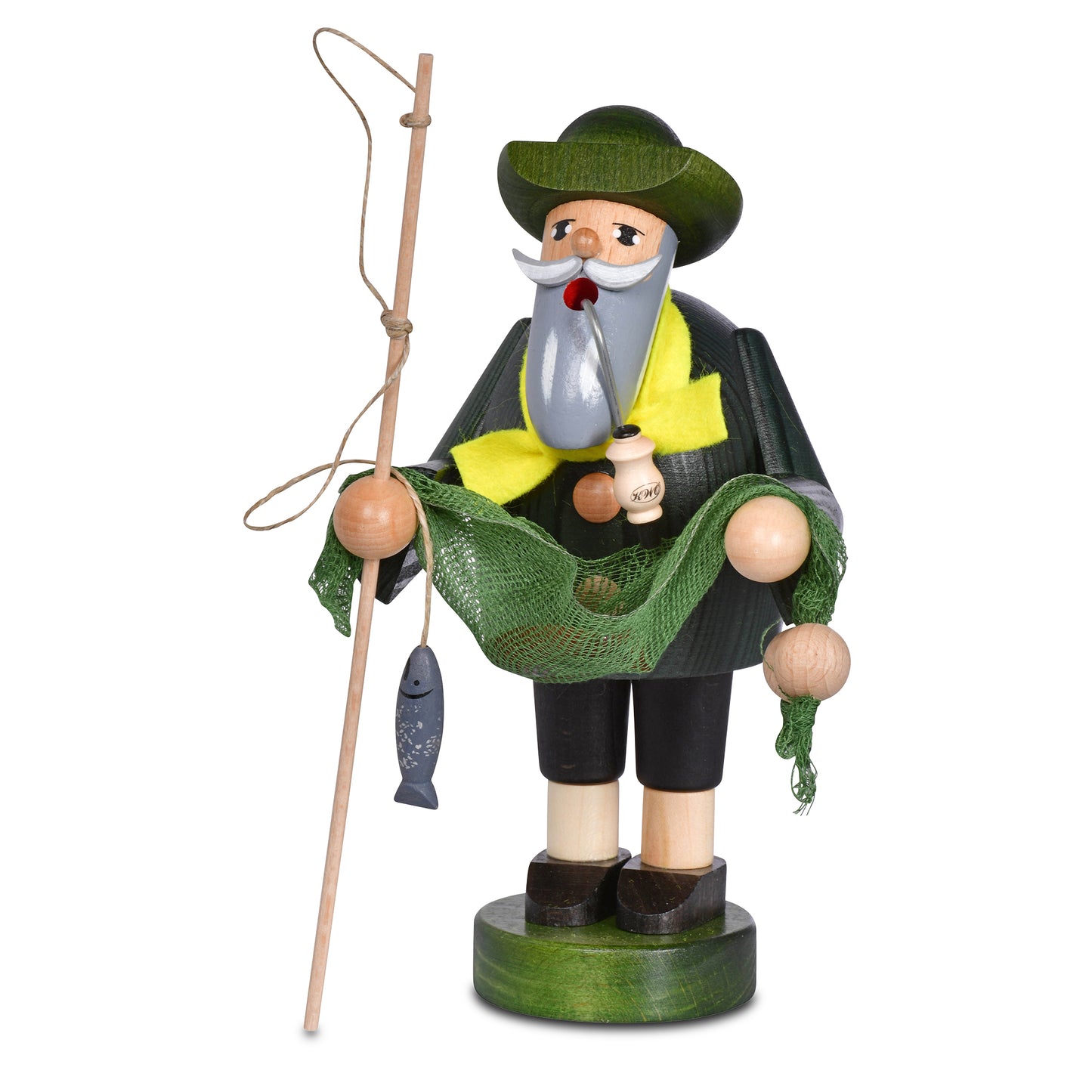 Räuchermann Fischer, 22 cm