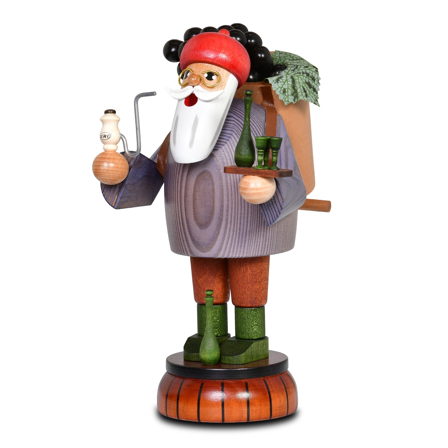 Räuchermann Weinhändler, 19 cm - aus dem Erzgebirge von KWO
