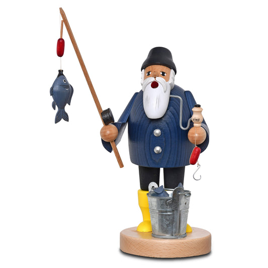 Räuchermann Angler, 19 cm