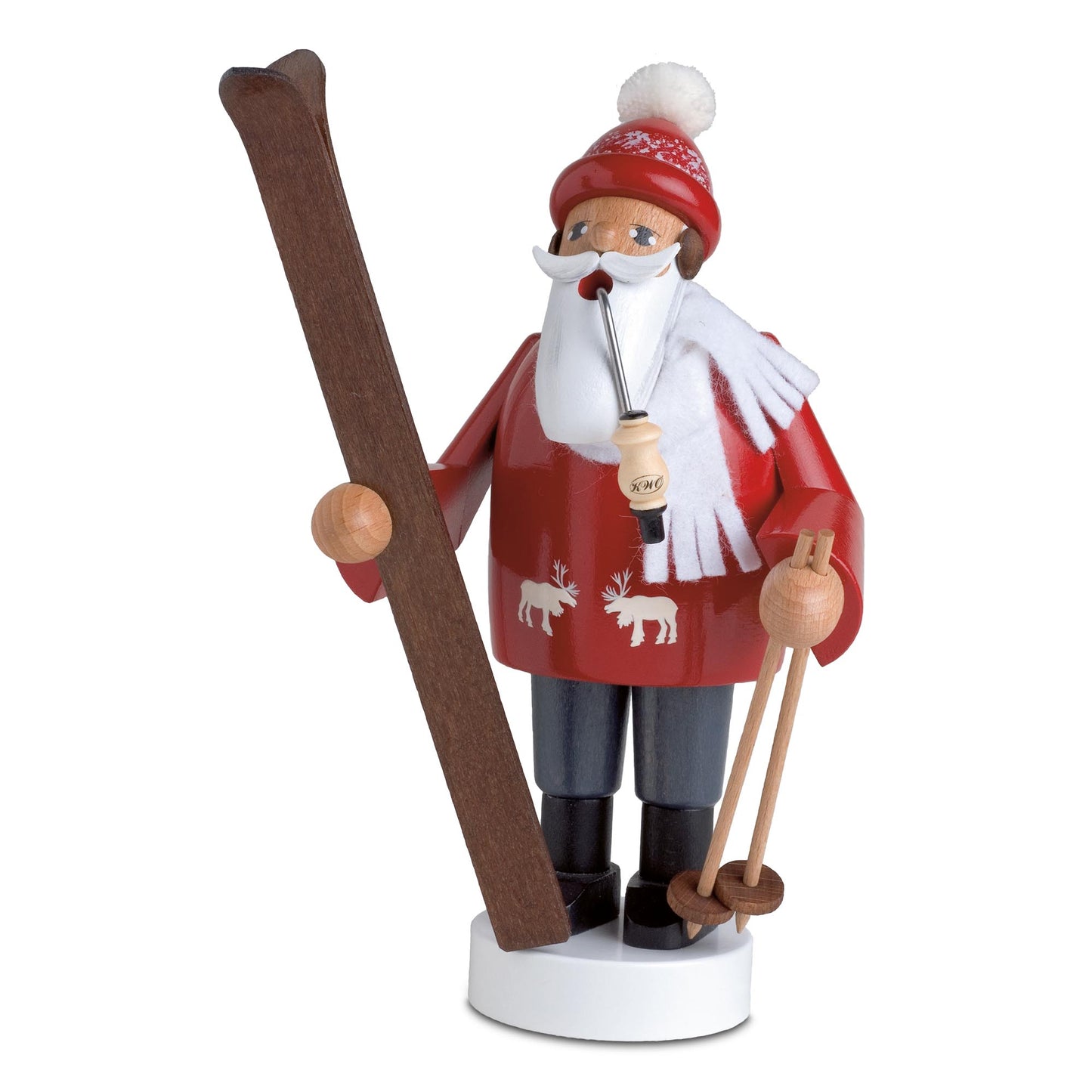 Räuchermann Skifahrer, 19 cm