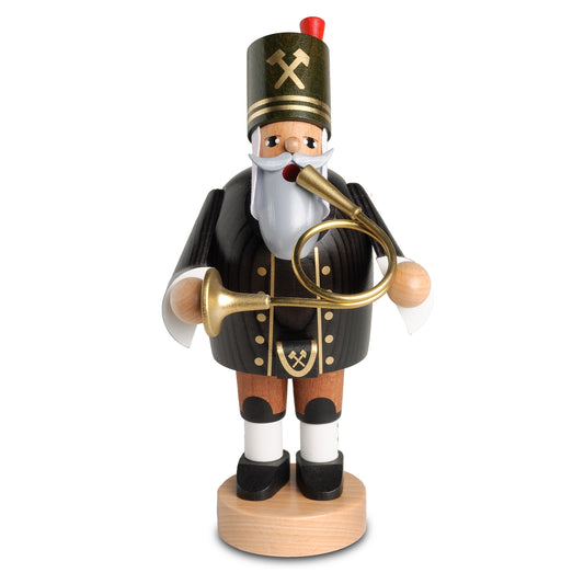 Räuchermann Bergmann mit Horn, 20 cm