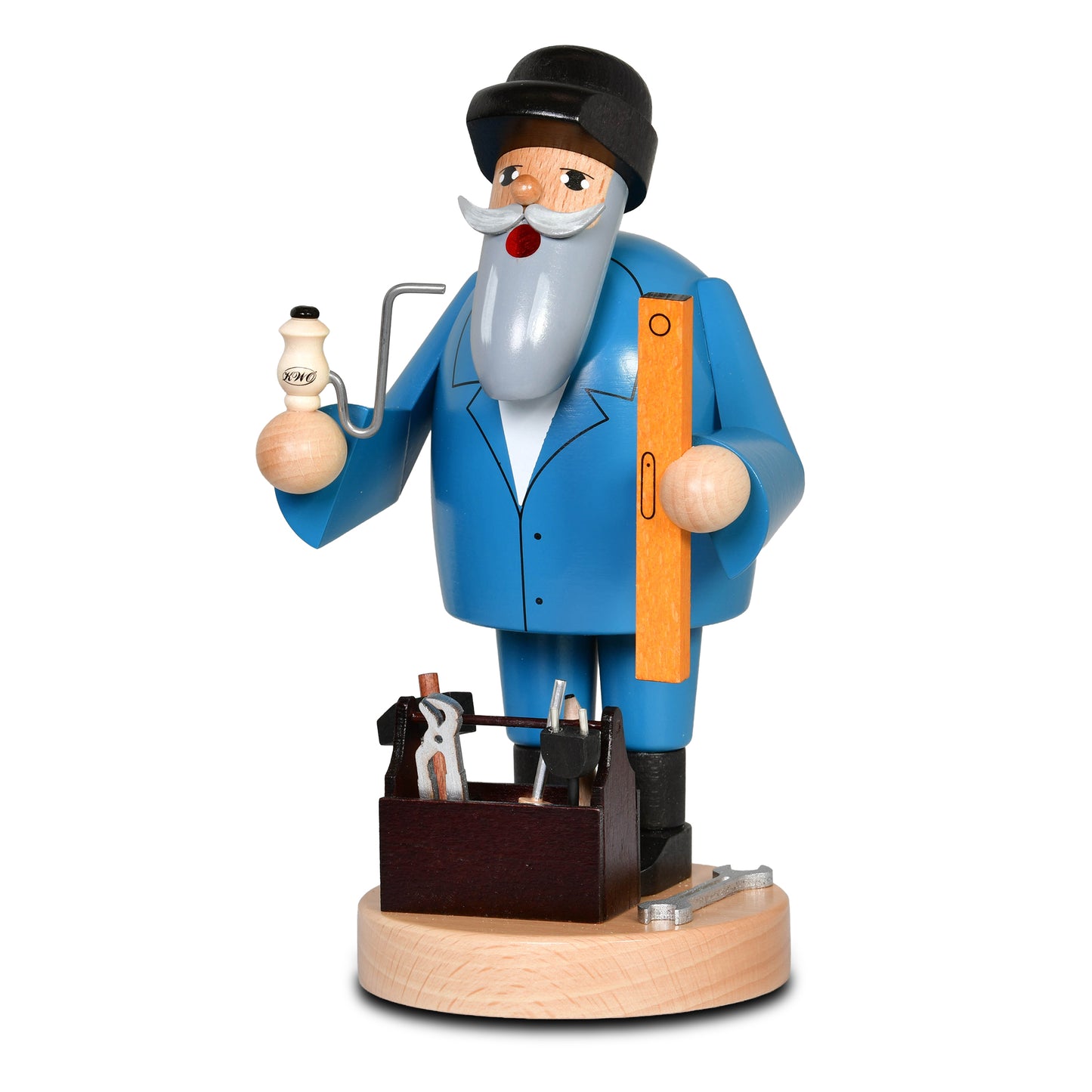 Räuchermann Handwerker, 18 cm - aus dem Erzgebirge von KWO