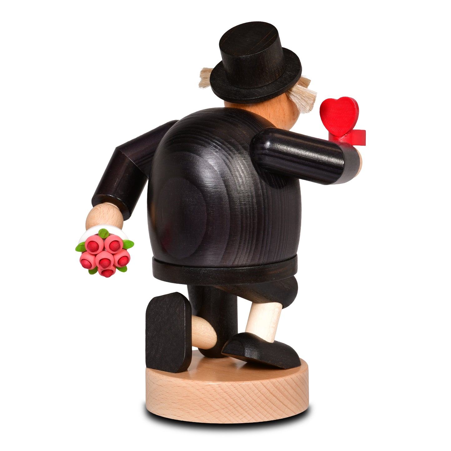 Räuchermann Rosenkavalier, 20 cm - aus dem Erzgebirge von KWO