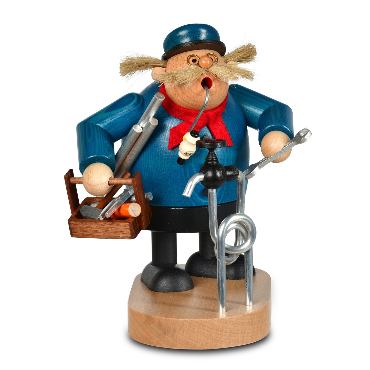 Räuchermann Klempner, 19 cm