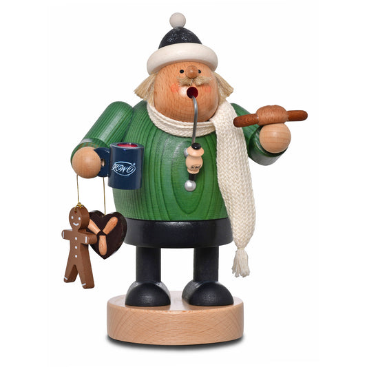 Räuchermann Weihnachtsmarktbesucher, 20 cm