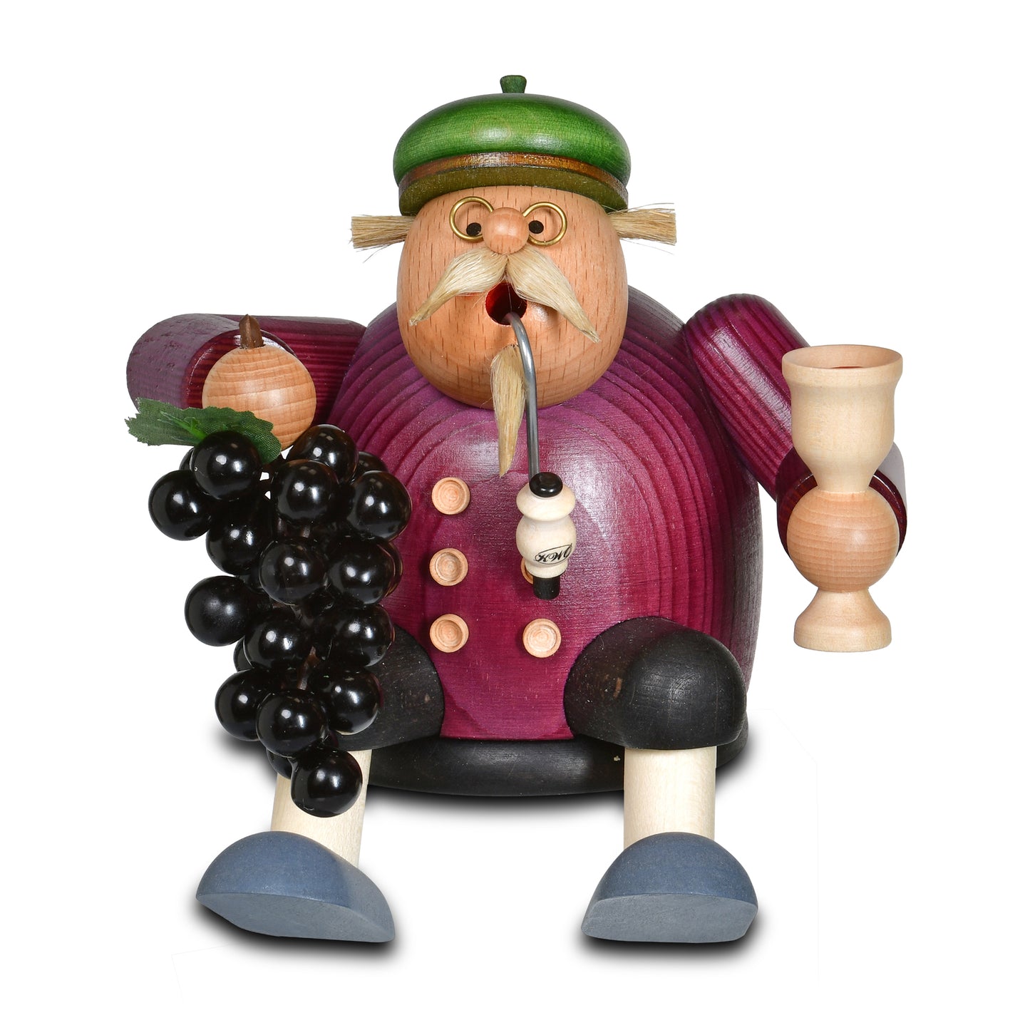 Räuchermann Kantenhocker - Winzer, 14 cm