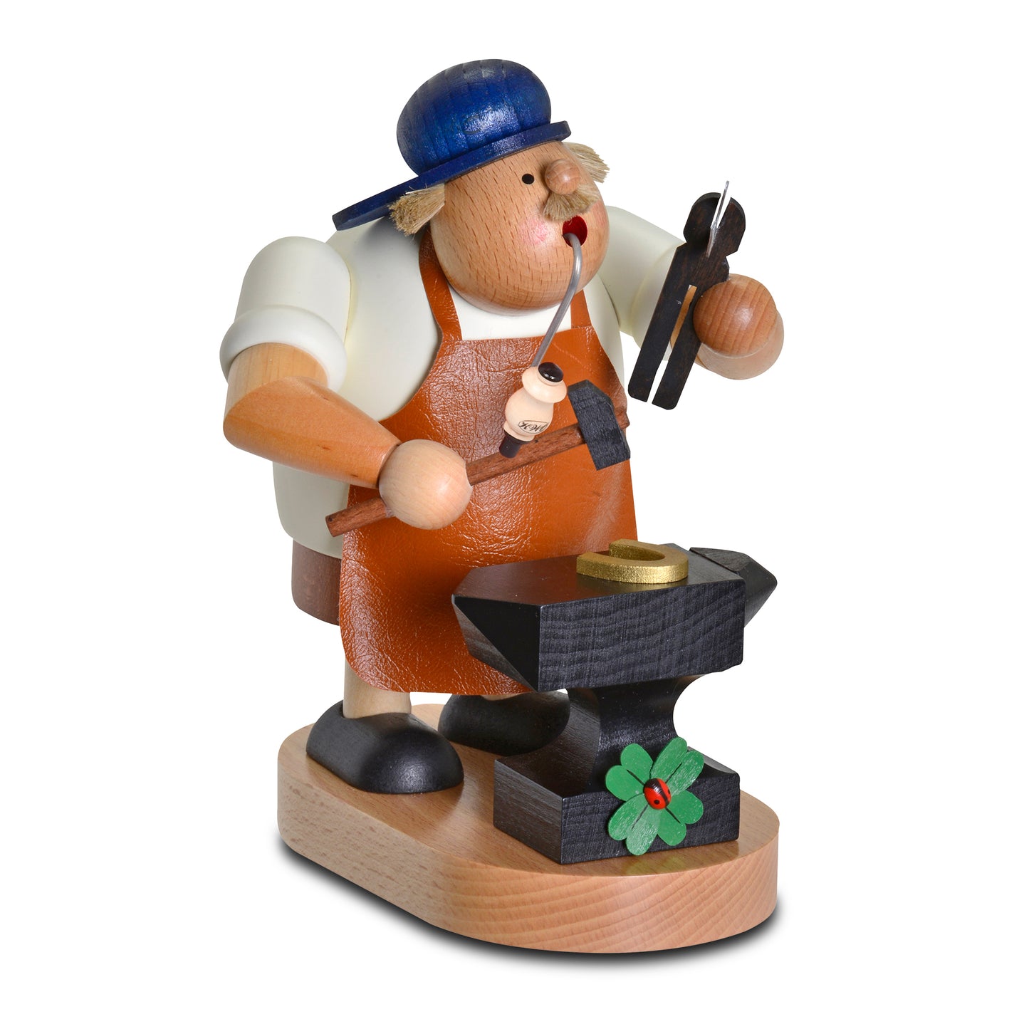 Räuchermann Glücksschmied, 18 cm