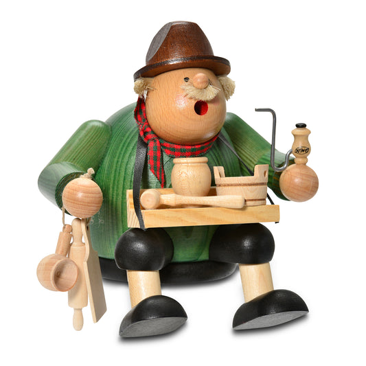 Räuchermann Kantenhocker - Holzwarenhändler, 15 cm