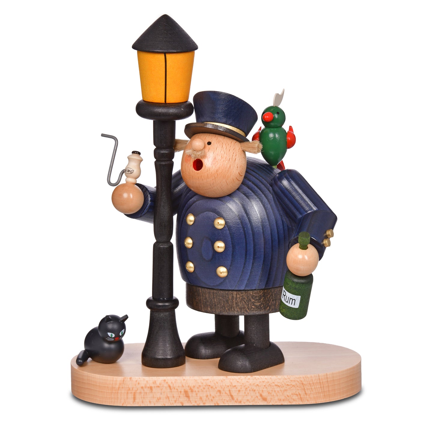 Räuchermann Betrunkener Kapitän, 23 cm