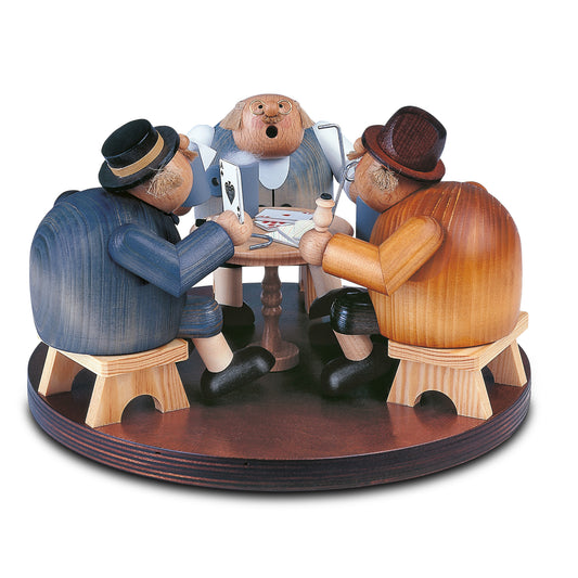 Räuchermann Skatrunde, 17 cm