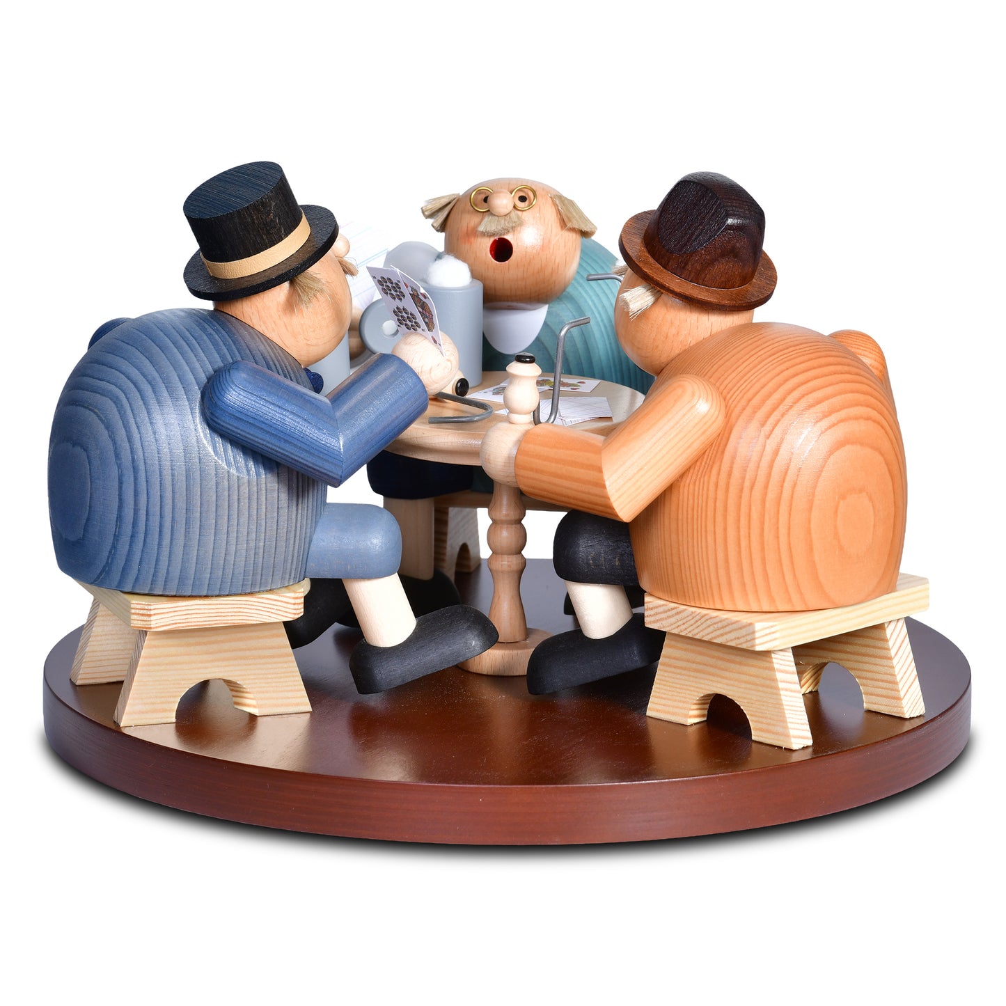 Räuchermann Skatrunde, 17 cm