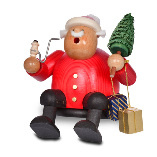 Räuchermann Kantenhocker - Weihnachtsmann* passend für Eisenbahnwagen, 15 cm