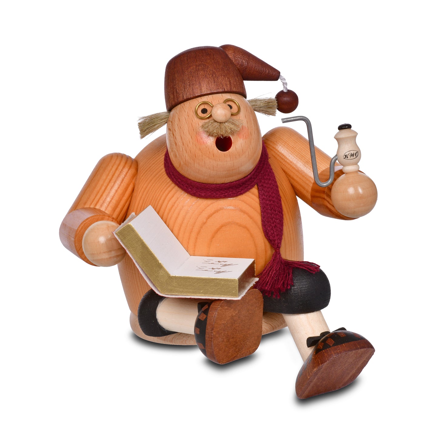 Räuchermann Kantenhocker - Geschichtenerzähler* passend für Eisenbahnwagen, 15 cm