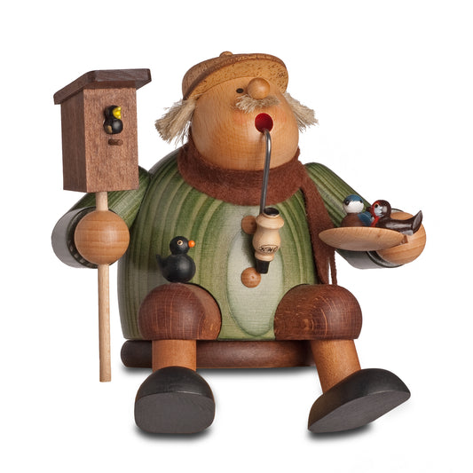 Räuchermann Kantenhocker - Vogelfreund, 14 cm