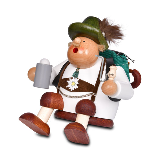 Räuchermann Kantenhocker - Wandersmann, 15 cm