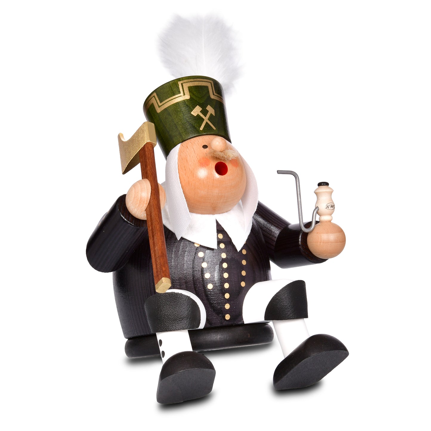 Räuchermann Kantenhocker - Bergmann, 18 cm