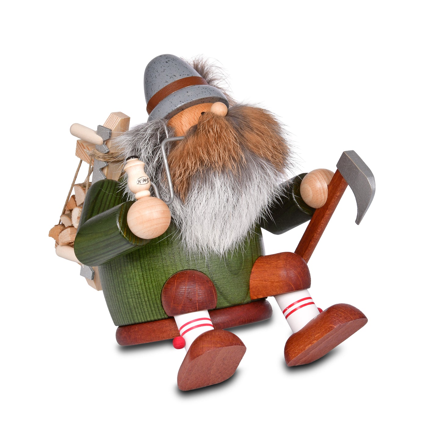 Räuchermann Kantenhocker - Holzfäller, 16 cm