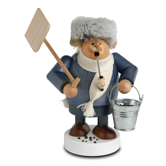 Räuchermann Schneeschipper, 19 cm