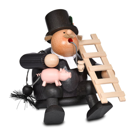 Räuchermann Kantenhocker - Schornsteinfeger, 16 cm
