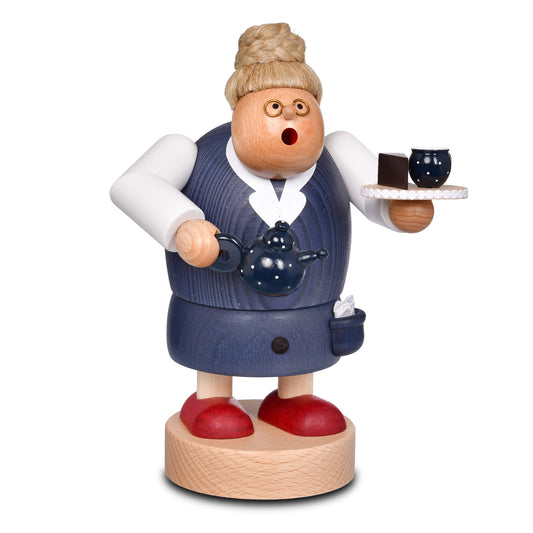 Räuchermann Großmutters Einladung zum Kaffee, 15 cm