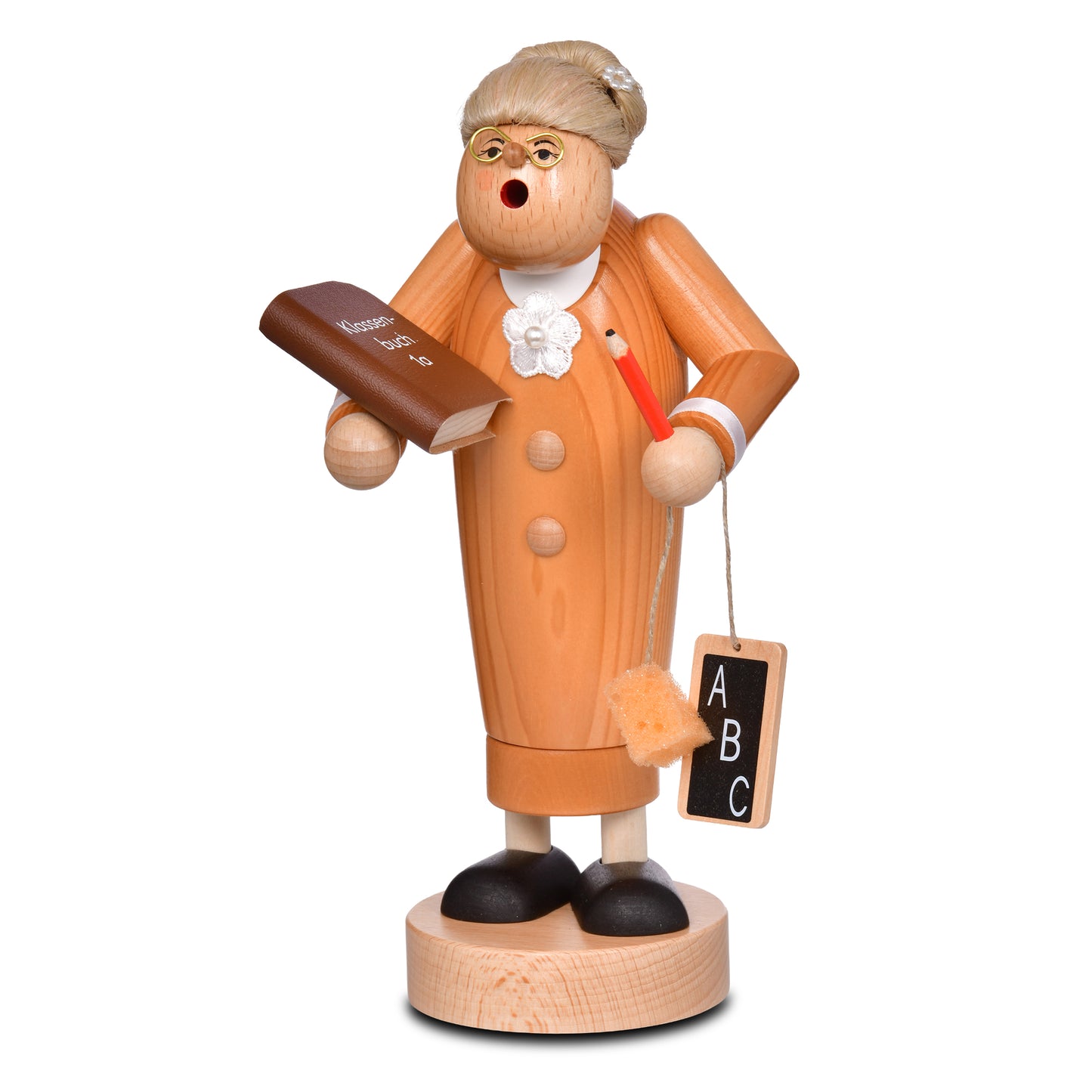 Räuchermann Lehrerin, 26 cm