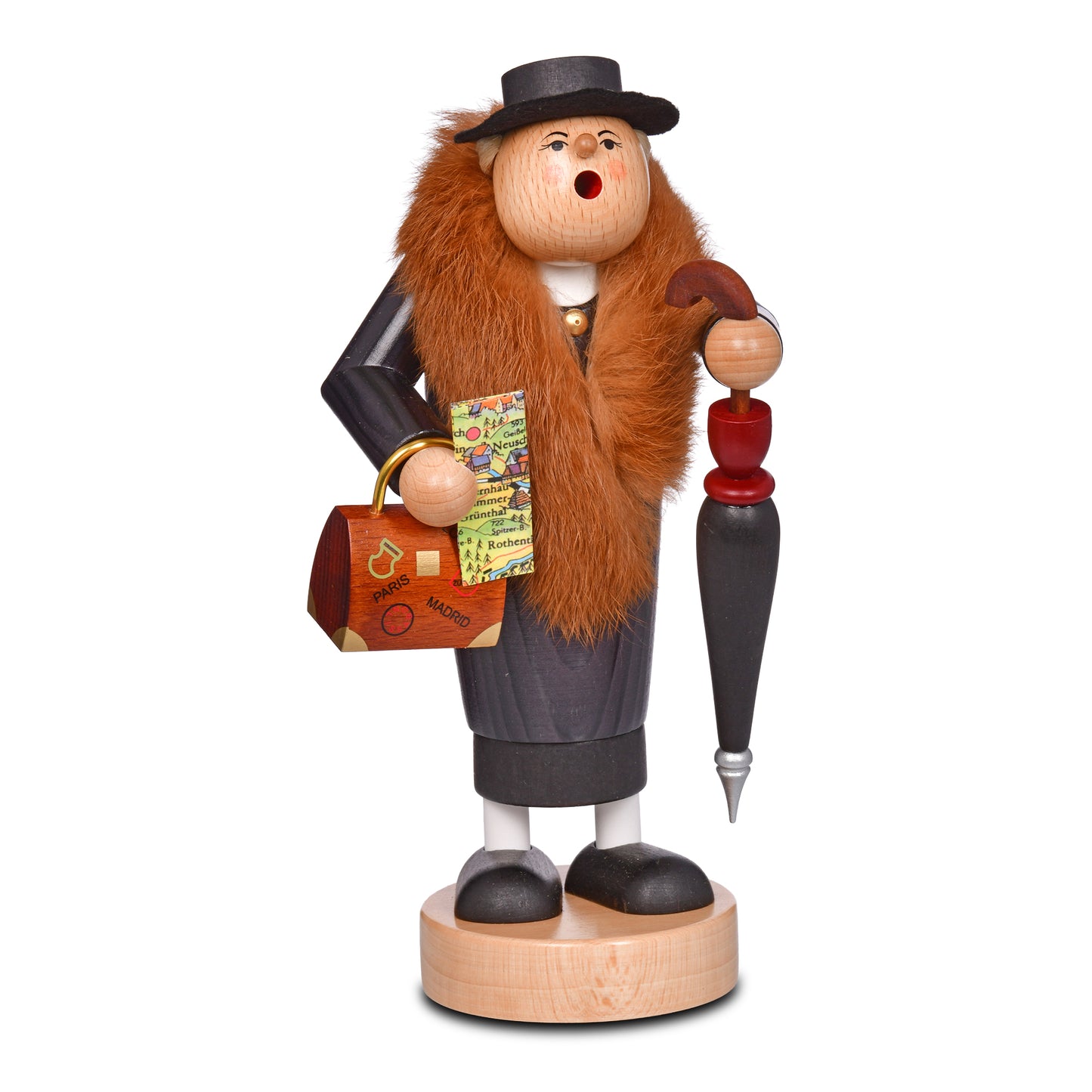 Räuchermann Reisetante, 24 cm