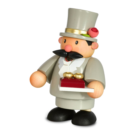Räuchermann Bräutigam mini, 10 cm