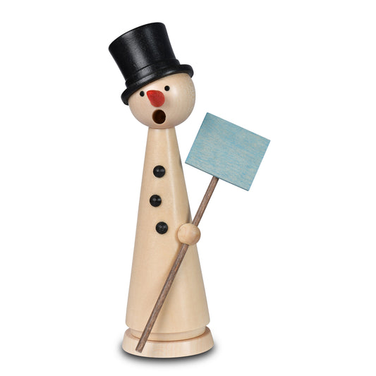 Räuchermann Schneemann Herbert natur, 15 cm