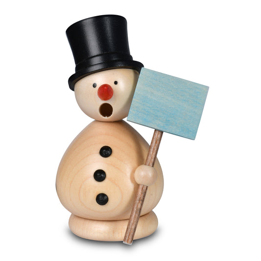 Räuchermann Schneemann Günther natur, 10 cm