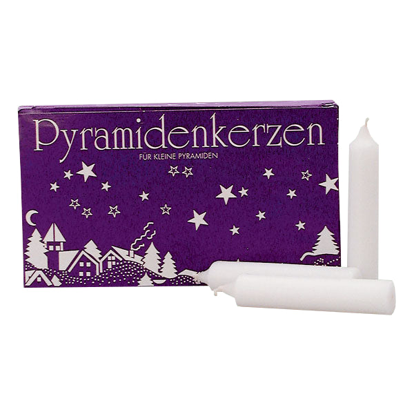 Pyramidenkerzen, weiß