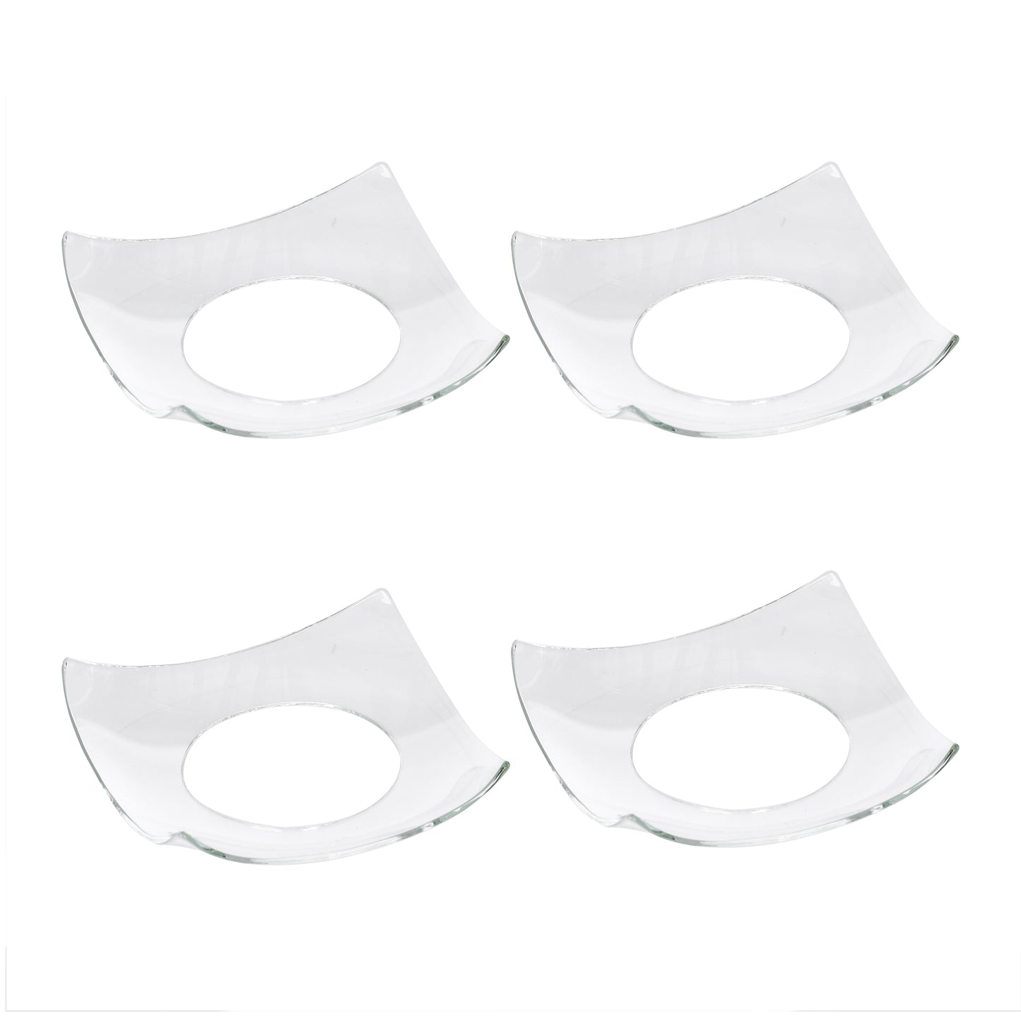 Glastropfenschalen, 4-teilig