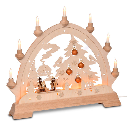 Schwibbogen - Tannenbaum mit Figuren