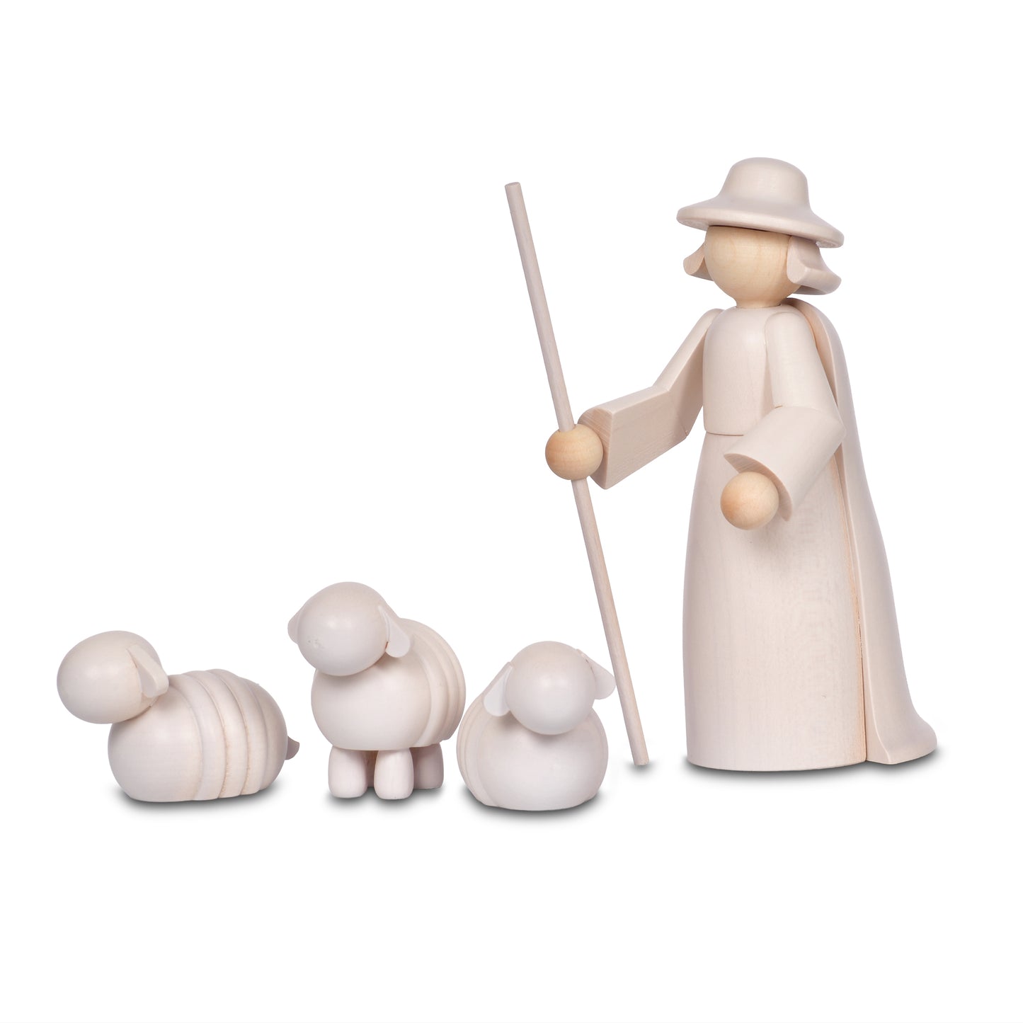 Schäfer mit Schafen (4-tlg.)