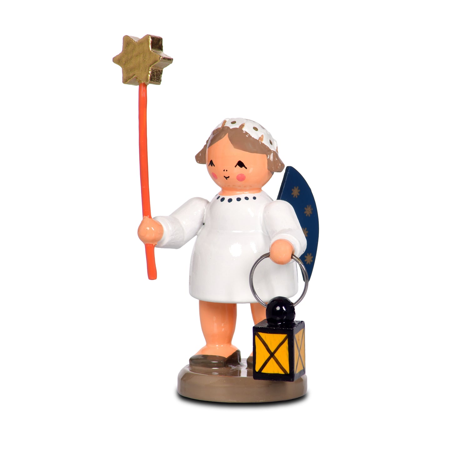 Engel mit Stern und Laterne, 6 cm