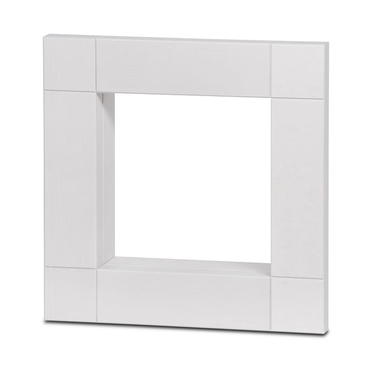 Rahmen quadratisch, weiß lasiert