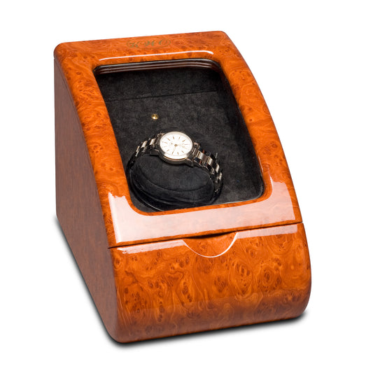 Uhrenbeweger "Attaché", in Wurzelholzoptik (Auslauf)