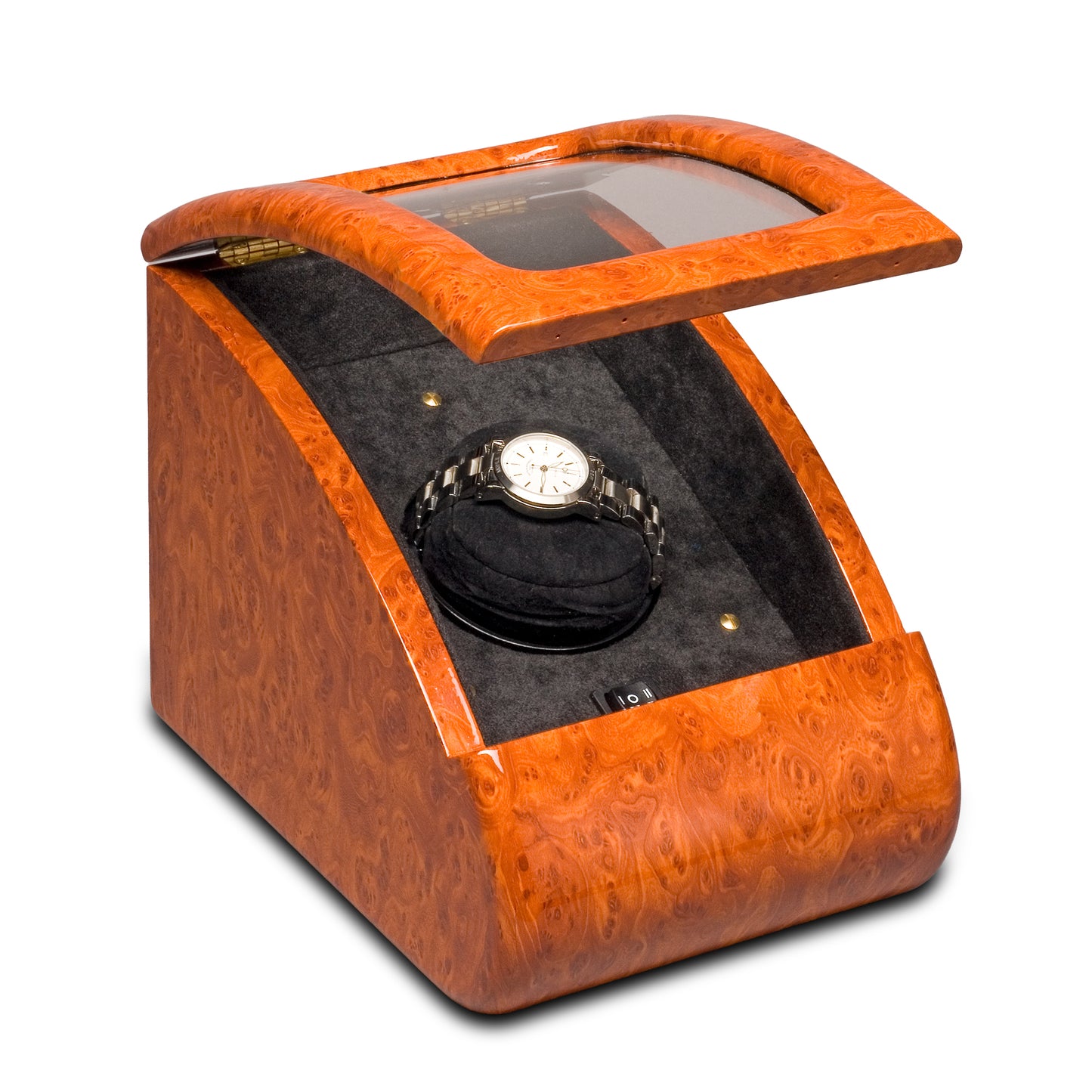 Uhrenbeweger "Attaché", in Wurzelholzoptik (Auslauf)