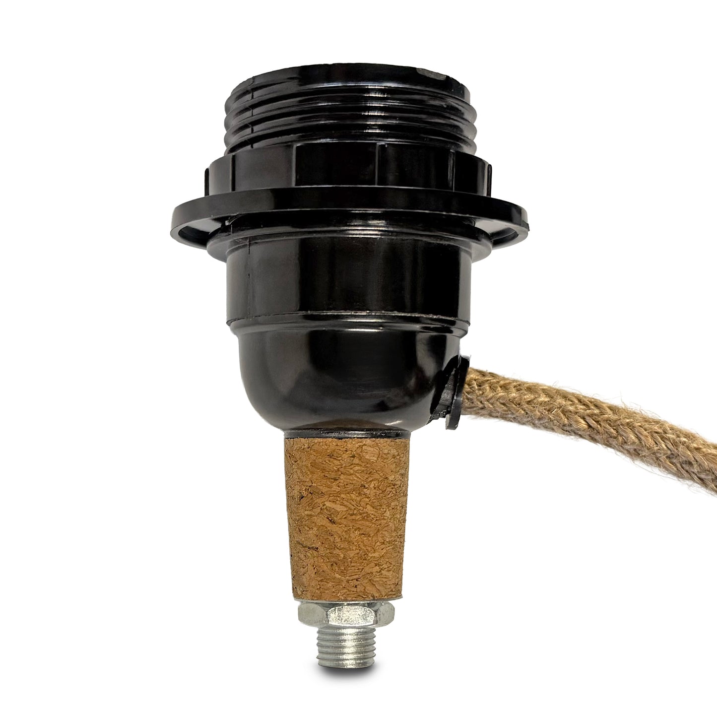 Nussknacker Tischlampe "Ocker & Naturleinen", 54 cm - aus dem Erzgebirge von KWO