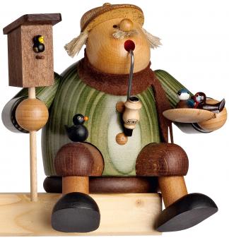 Räuchermann Kantenhocker "Vogelfreund", 17 cm 